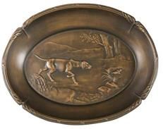 Plaque TRADITIONAL Lodge Bird Dog Resin Hand-Painted Hand-Cast Painted