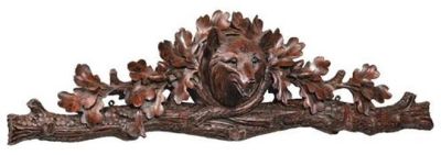 Wall Trophy Hunting MOUNTAIN Lodge Aspen Fox Head 5-Hook Oxblood Red Resin