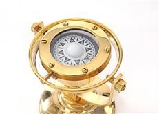 Compass GIMBALED Nautical Golden Glow Shiny Brass Gold
