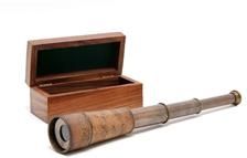 Telescope Traditional Antique Wood Box