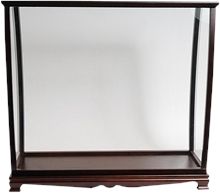 Display Case Traditional Antique For Tall Ship Medium Wood Glass