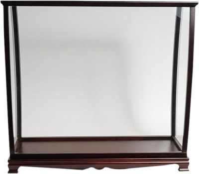 Display Case Traditional Antique For Tall Ship Medium Wood Glass