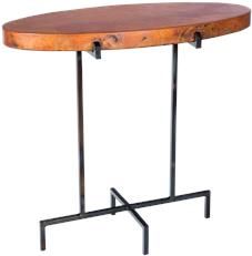 Accent Table Oval Copper Metal