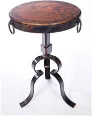 Accent Table Round Copper Iron