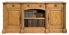 Sideboard Louis XVI Port Eliot French Center Open Arch Olde European Pine Wood