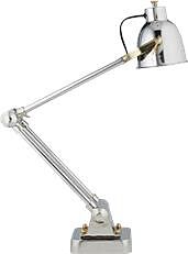 Table Lamp Memphis Mid-Century Adjustable Cast Aluminum Brass Cloth Cord