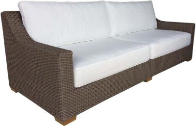 Sofa PADMAS PLANTATION NAUTILUS Powder-Coated Aluminum Frame All-Weather Wicker