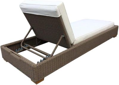 Chaise PADMAS PLANTATION NAUTILUS Powder-Coated All-Weather Wicker Aluminum