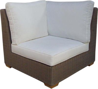 Corner Chair PADMAS PLANTATION NAUTILUS Powder-Coated Aluminum Frame