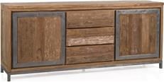 Sideboard PADMAS PLANTATION ISLAND ESTATE Industrial Recycled Teak Metal