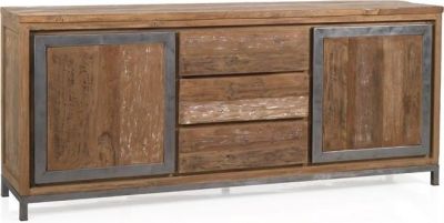 Sideboard PADMAS PLANTATION ISLAND ESTATE Industrial Recycled Teak Metal