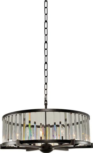 Pendant Light KALCO ESSEX Art Deco Deco/Mid-Century Modern 6-Light Sienna
