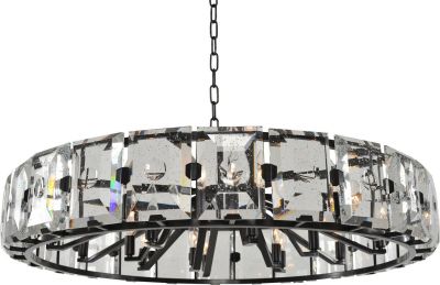 Pendant Light KALCO GIADA Casual Luxury 8-Light Clear Crystal Dark Bronze
