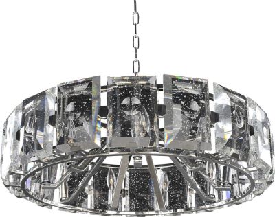 Pendant Light KALCO GIADA Casual Luxury 9-Light Clear Crystal Stainless Steel