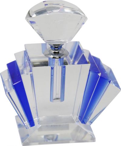 Perfume Bottle Decanter GLAM Modern Contemporary White Blue Pine White/Cream