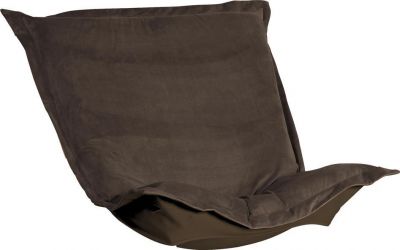 Pouf Chair Cushion HOWARD ELLIOTT BELLA Chocolate Brown Foam Polyester Velvet