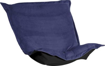 Pouf Chair Cushion HOWARD ELLIOTT BELLA Royal Blue Foam Polyester Velvet Down