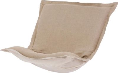 Pouf Chair Cushion HOWARD ELLIOTT LINEN SLUB Natural White Rayon