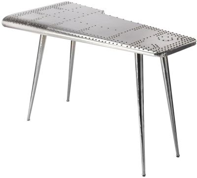 Pub Table Drinks Industrial Chic Tapered Legs Distressed Polished Stainless