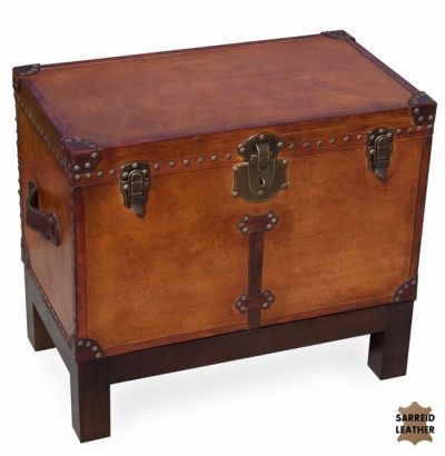 Box On Stand SARREID Sienna Chocolate Brown Mahogany