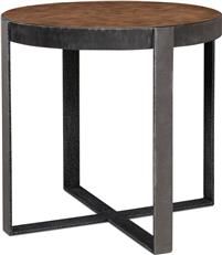 Side Table SARREID Round Light Mink Antique Silver Brown Walnut White Oak I