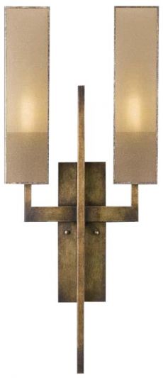 Sconce Wall PERSPECTIVES Contemporary 2-Light Multi-Tonal Gold Patinated Golden