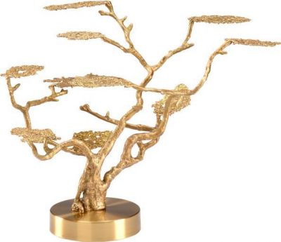 Sculpture Tree Antique Brass