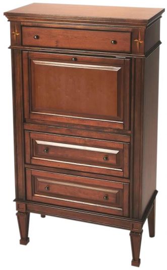 Secretary Desk Antique Brass Olive Ash Burl Distressed Hammered Maple Cherry