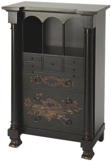 Secretary Desk Early 1800s 19th C Rectangular Contessa Distressed Dark Stained
