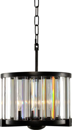 Semi-Flush Pendant Light KALCO ESSEX Art Deco Deco/Mid-Century Modern 3-Light