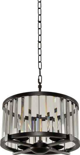 Semi-Flush Pendant Light KALCO ESSEX Art Deco Deco/Mid-Century Modern 4-Light