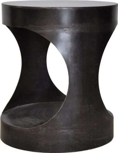 Side Table ECLIPSE Round Black Metal