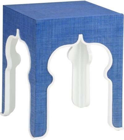 Side Table Moroccan Raffia Wood