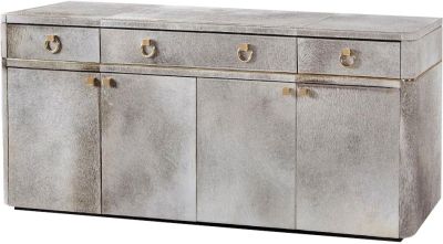 Sideboard BUNGALOW 5 ANDRE Art Deco Deco/Mid-Century Modern Gray Polished Brass