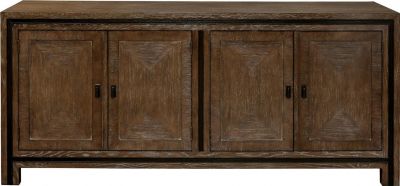 Sideboard PORT ELIOT French Hollywood Paneled Doors Block Feet Hand-Rubbed