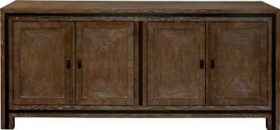 Sideboard PORT ELIOT French Hollywood Paneled Doors Block Feet Hand-Rubbed