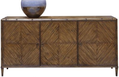 Sideboard PORT ELIOT Pecan Crushed Bamboo 3 -Door