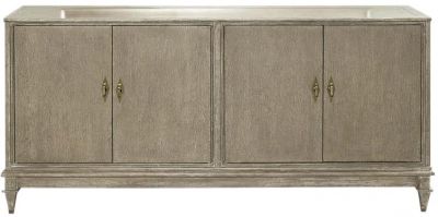 Sideboard Port Eliot French Regency Ceruse Brass Handles 4-Door Adjustable Shelf