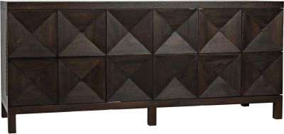 Sideboard QUADRANT Ebony Black Walnut 3 -Door