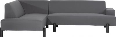 Sofa CASSIDY L-Shaped Left-Arm Chaise L-Shape Left Graphite Aluminum Frame
