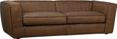 Sofa LORETO Light Matte Brown Full-Grain Leather