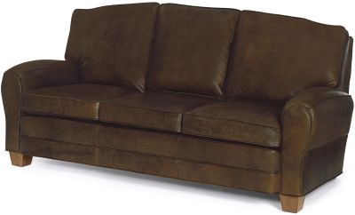 Sofa Traditional Traditional Wood Leather Wood Leather Nailhea MK-214