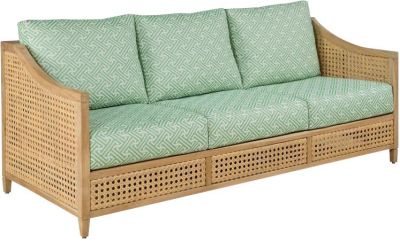 Sofa WOODBRIDGE JUPITER Natural Teak Hand-Woven Synthetic Fiber