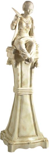 Statue Chinoiserie Asian Hand-Painted Painted