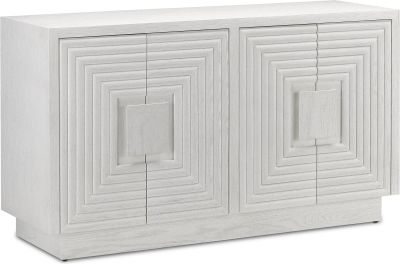 Storage Cabinet CURREY MOROMBE Cerused White Oak Adjustable Soft-Closing Door