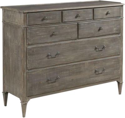 Storage Chest Woodbridge Gray 7-Drawer Wood 19th Century French Style