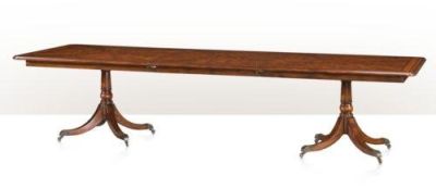 Dining Table THEODORE ALEXANDER ESSENTIAL TA Regency Downswept Legs Rounded