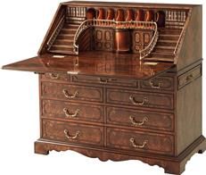 Chest of Drawers THEODORE ALEXANDER George III Georgian Faux Book Sloping Fall