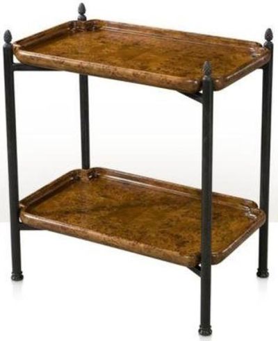 Butlers Tray THEODORE ALEXANDER Regency 2-Tier X-Supports Tubular Supports