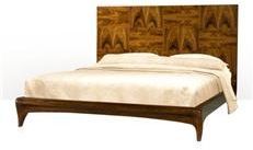 Bed THEODORE ALEXANDER KENO BROS Mid-Century Modern King Mahogany Solid Oak